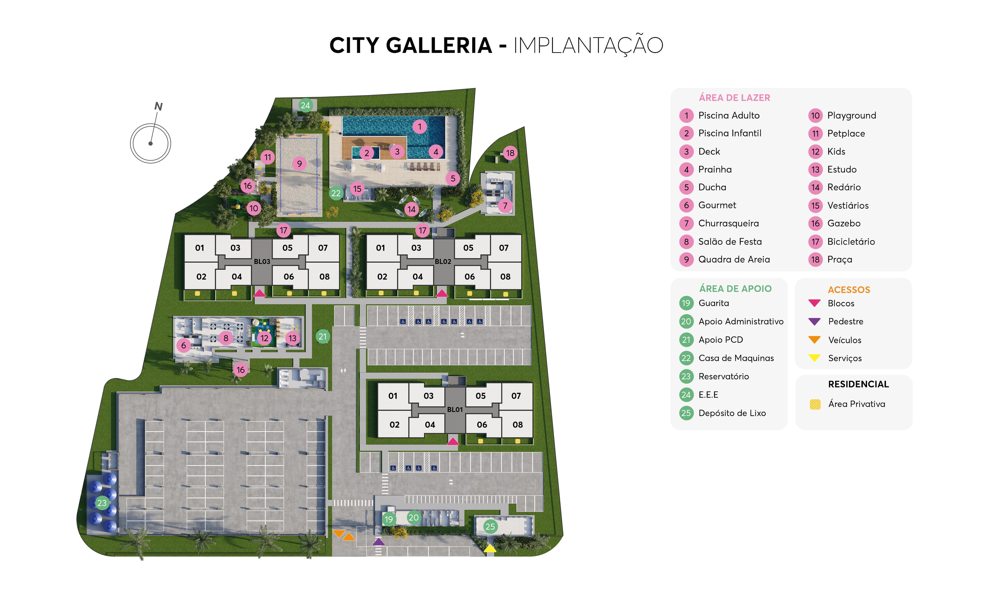 Planta de implantação City Galleria